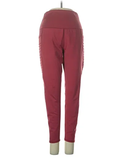 Pre-owned Assorted Brands Active Pants In Burgundy