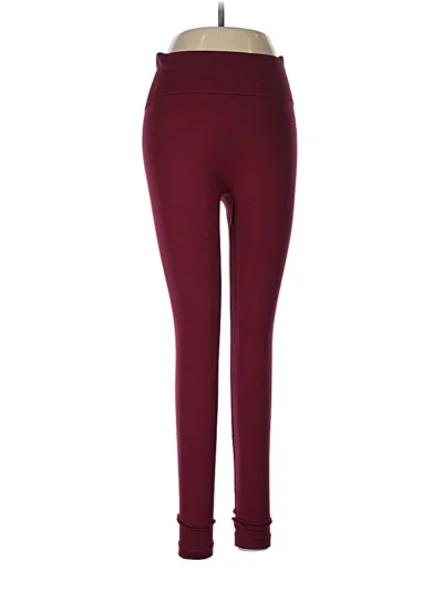 Pre-owned Assorted Brands Active Pants In Burgundy