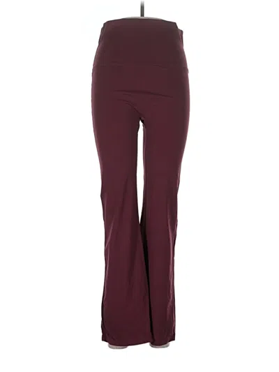 Pre-owned Assorted Brands Active Pants In Burgundy