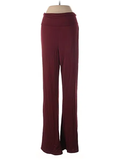 Pre-owned Assorted Brands Active Pants In Burgundy