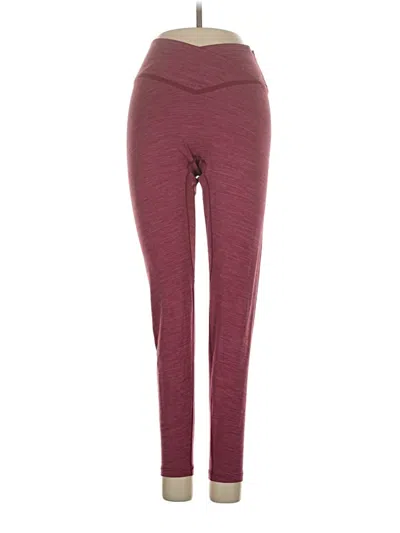Pre-owned Assorted Brands Active Pants In Burgundy
