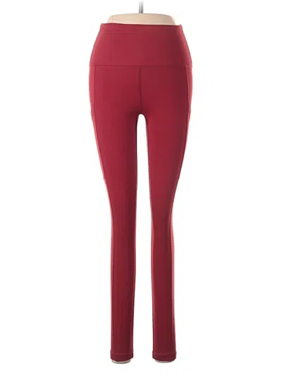 Pre-owned Assorted Brands Active Pants In Burgundy