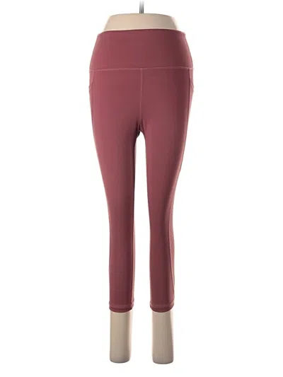Pre-owned Assorted Brands Active Pants In Burgundy