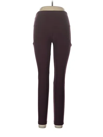 Pre-owned Assorted Brands Active Pants In Burgundy