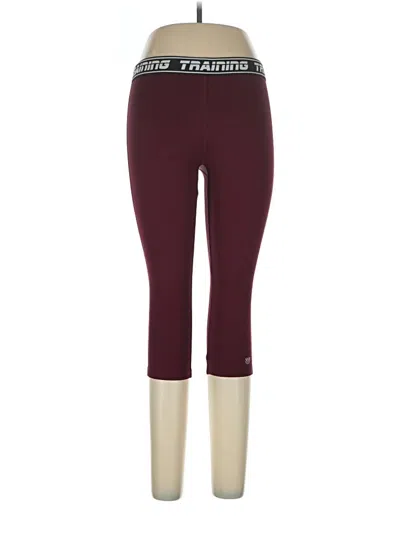 Pre-owned Assorted Brands Active Pants In Burgundy