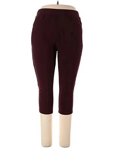 Pre-owned Assorted Brands Active Pants In Burgundy