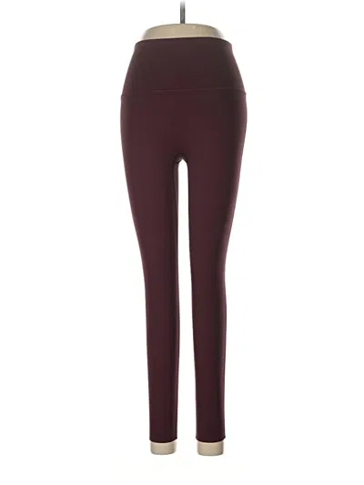 Pre-owned Assorted Brands Active Pants In Burgundy