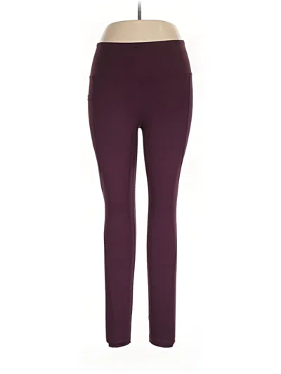Pre-owned Assorted Brands Active Pants In Burgundy