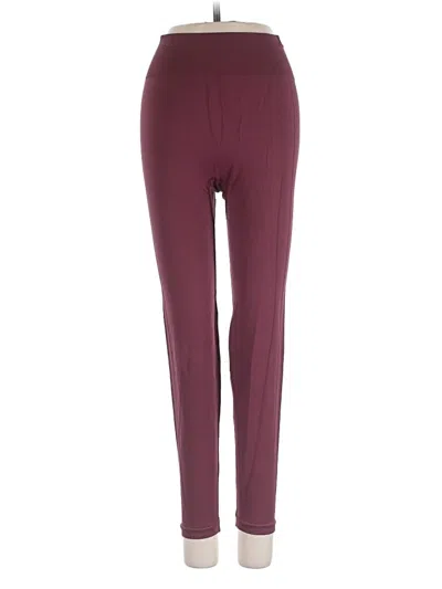 Pre-owned Assorted Brands Active Pants In Burgundy