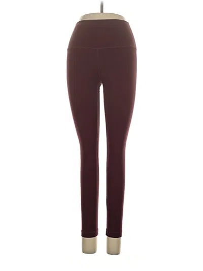 Pre-owned Assorted Brands Active Pants In Burgundy