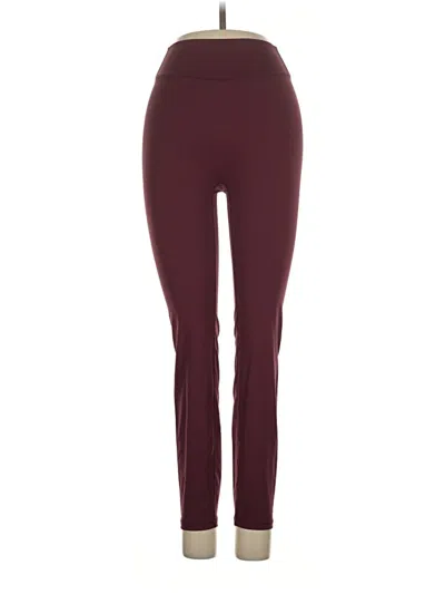 Pre-owned Assorted Brands Active Pants In Burgundy