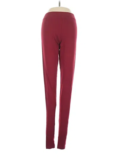 Pre-owned Assorted Brands Active Pants In Burgundy
