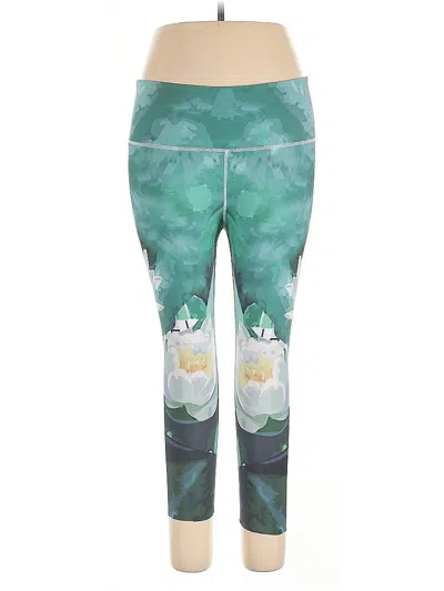 Pre-owned Assorted Brands Active Pants In Green