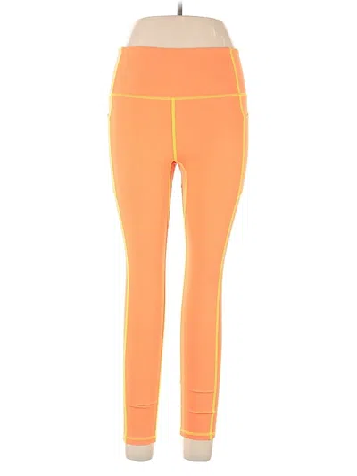 Pre-owned Assorted Brands Active Pants In Orange