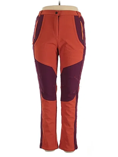 Pre-owned Assorted Brands Active Pants In Orange