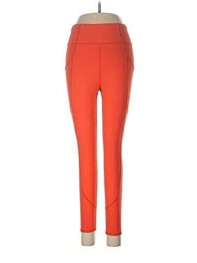 Pre-owned Assorted Brands Active Pants In Orange