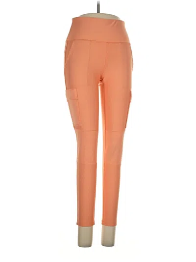 Pre-owned Assorted Brands Active Pants In Orange