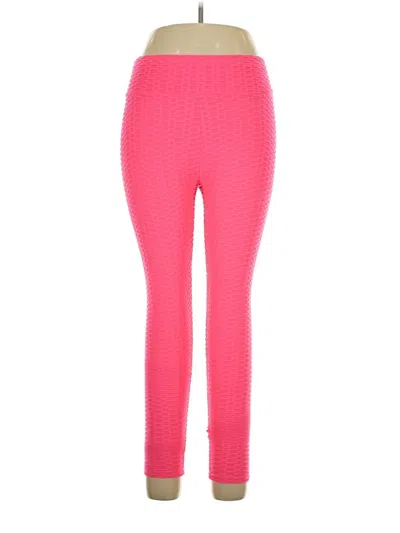 Pre-owned Assorted Brands Active Pants In Pink