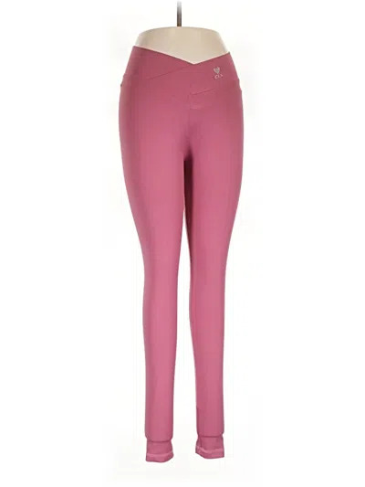 Pre-owned Assorted Brands Active Pants In Pink