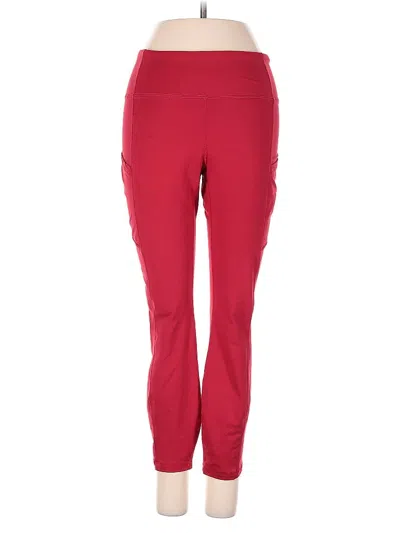Pre-owned Assorted Brands Active Pants In Red