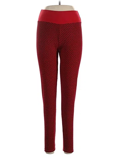 Pre-owned Assorted Brands Active Pants In Red