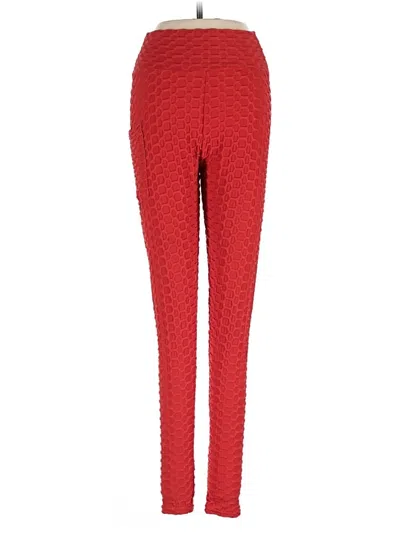 Pre-owned Assorted Brands Active Pants In Red