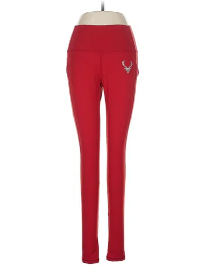 Pre-owned Assorted Brands Active Pants In Red