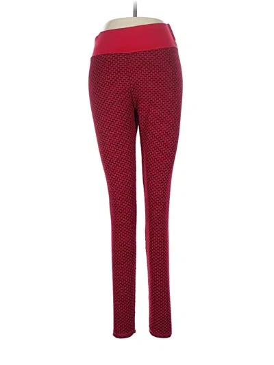 Pre-owned Assorted Brands Active Pants In Red