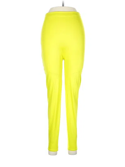 Pre-owned Assorted Brands Active Pants In Yellow