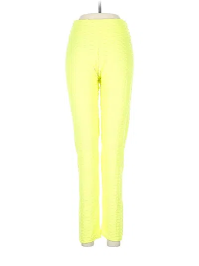 Pre-owned Assorted Brands Active Pants In Yellow