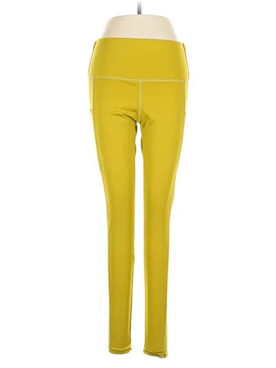 Pre-owned Assorted Brands Active Pants In Yellow