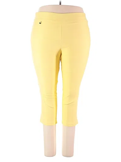 Pre-owned Assorted Brands Active Pants In Yellow