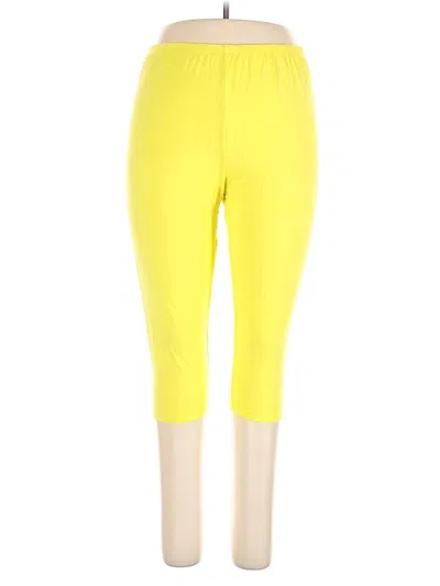 Pre-owned Assorted Brands Active Pants In Yellow