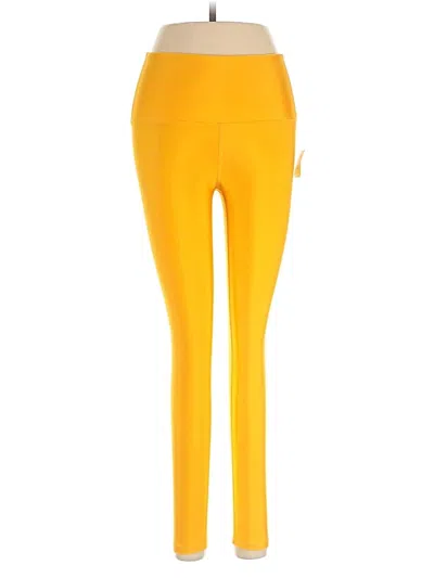 Pre-owned Assorted Brands Active Pants In Yellow