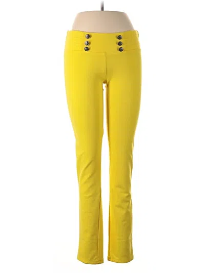 Pre-owned Assorted Brands Active Pants In Yellow