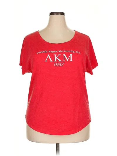 Pre-owned Assorted Brands Active T-shirt In Red