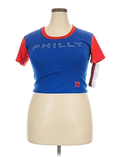 Pre-owned Assorted Brands Active T-shirt In Blue