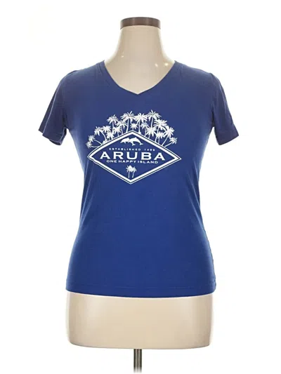 Pre-owned Assorted Brands Active T-shirt In Blue