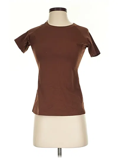 Pre-owned Assorted Brands Active T-shirt In Brown