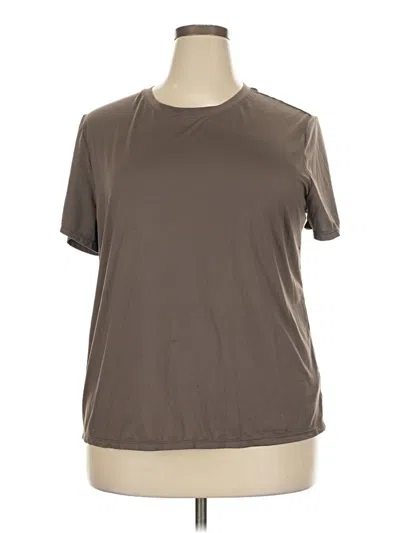 Pre-owned Assorted Brands Active T-shirt In Brown