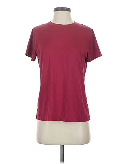 Pre-owned Assorted Brands Active T-shirt In Burgundy
