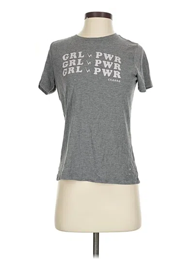Pre-owned Assorted Brands Active T-shirt In Gray