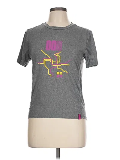 Pre-owned Assorted Brands Active T-shirt In Gray