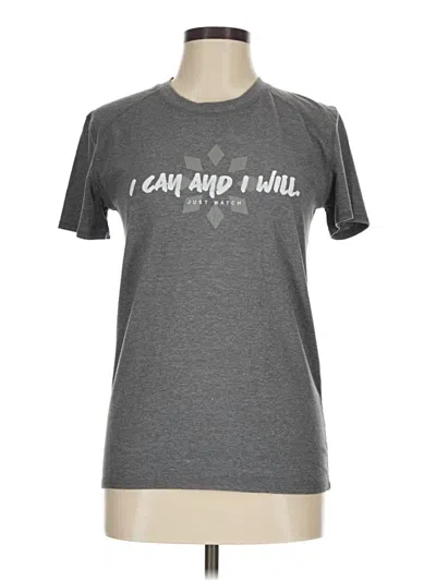Pre-owned Assorted Brands Active T-shirt In Gray