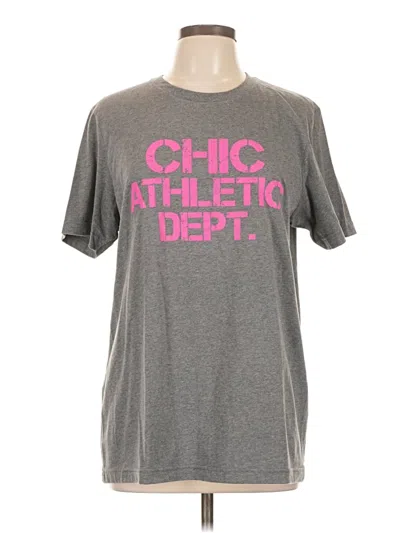 Pre-owned Assorted Brands Active T-shirt In Gray