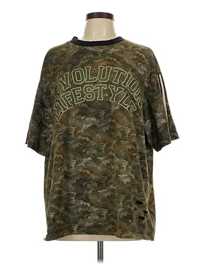 Pre-owned Assorted Brands Active T-shirt In Green
