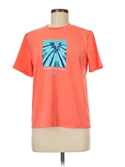 Pre-owned Assorted Brands Active T-shirt In Orange