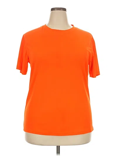 Pre-owned Assorted Brands Active T-shirt In Orange