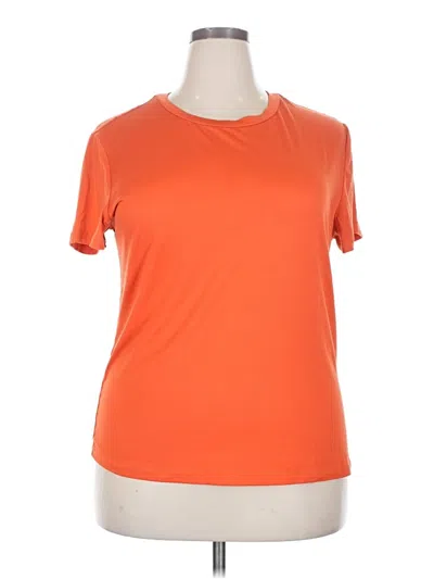 Pre-owned Assorted Brands Active T-shirt In Orange