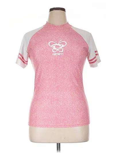 Pre-owned Assorted Brands Active T-shirt In Pink